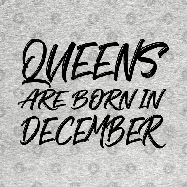 Queens are born in December by V-shirt